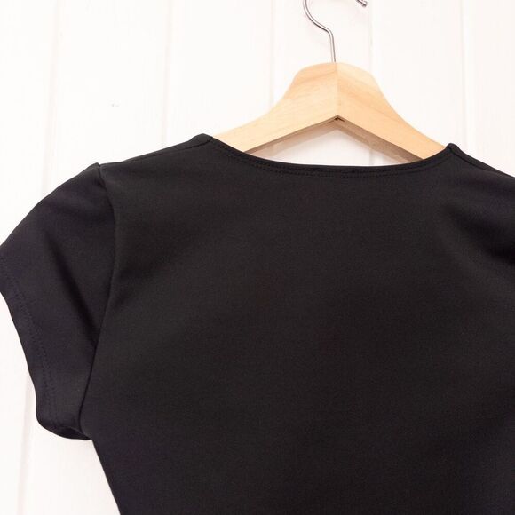 Free People Square Eyes Bodysuit in Black Size Small - Picture 7 of 8